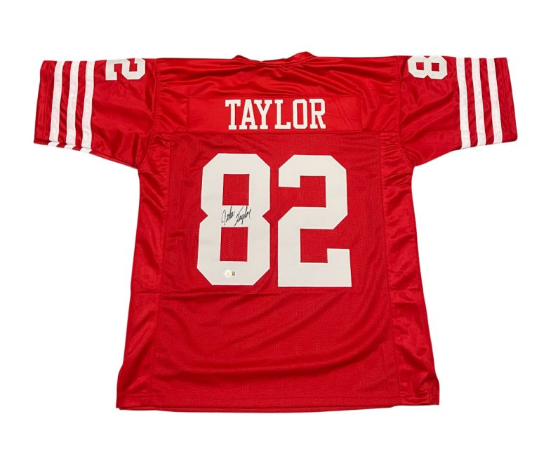 John Taylor Signed San Francisco 49ers Custom Jersey Beckett Witness BAS COA