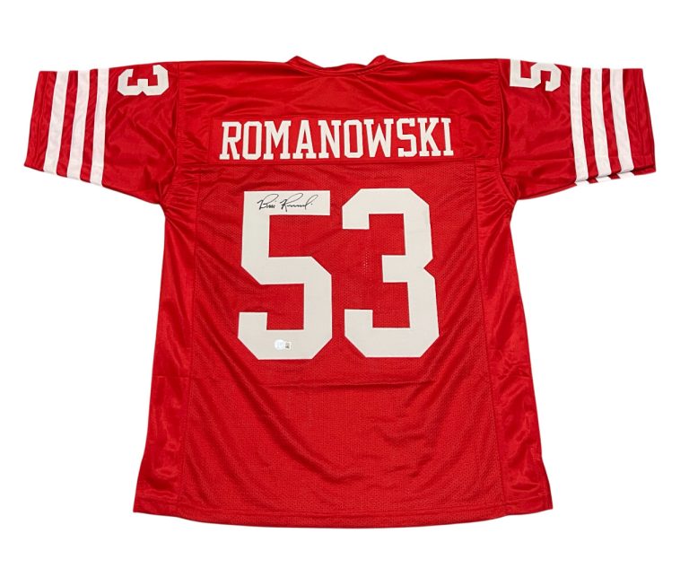 Bill Romanowski Signed San Francisco 49ers Custom Jersey Beckett Witness BAS COA