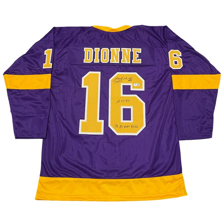 Marcel Dionne Signed LA Kings Custom Jersey w/ 2 Insc Beckett W BAS COA