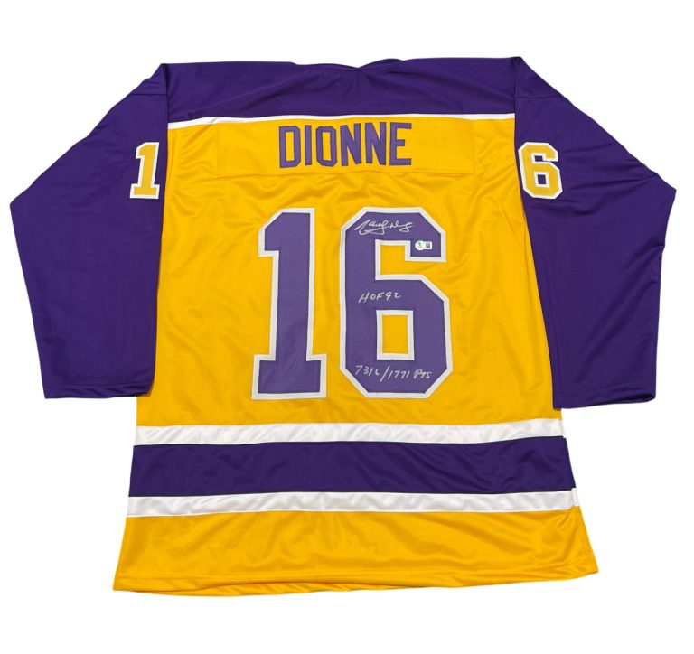 Marcel Dionne Signed LA Kings Custom Jersey w/ 2 Insc Beckett W BAS COA