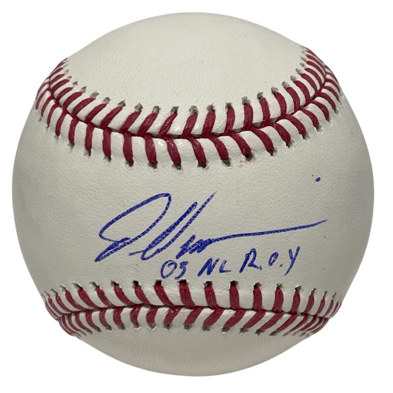 Dontrelle Willis Signed ROMLB Baseball w/ 03 NL ROY Beckett Witness BAS COA