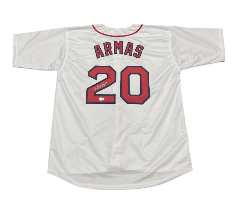 Tony Armas Signed Autographed Boston Red Sox Custom Jersey Beckett BAS COA
