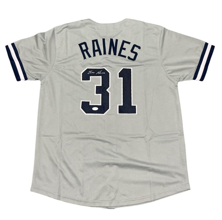 Tim Raines Signed Auto Autographed New York Yankees Jersey JSA COA HOF