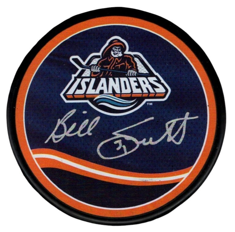 Billy Smith Signed Islanders Reverse Retro Puck Beckett Witness BAS COA