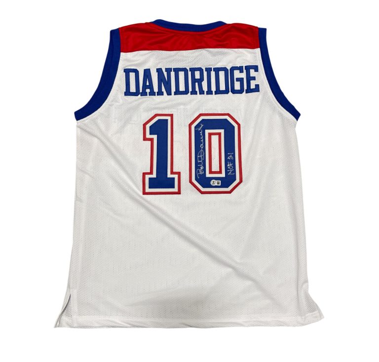 Bob Dandridge Signed Washington Bullets Custom Jersey w/ HOF 21 Beckett BAS COA