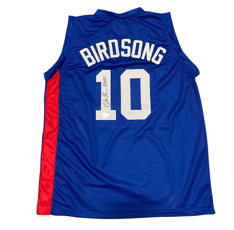 Otis Birdsong Signed Bird NJ Nets Custom Jersey w/ 4x AS Beckett Witness BAS COA