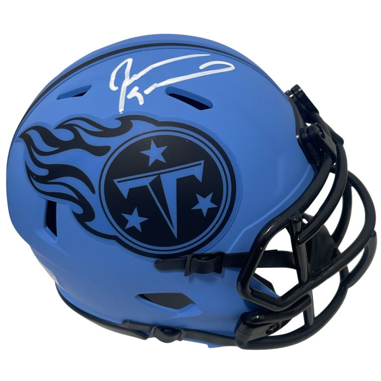 Jevon Kearse Signed Tennessee Titans Rave Mini Helmet Beckett Witness BAS COA