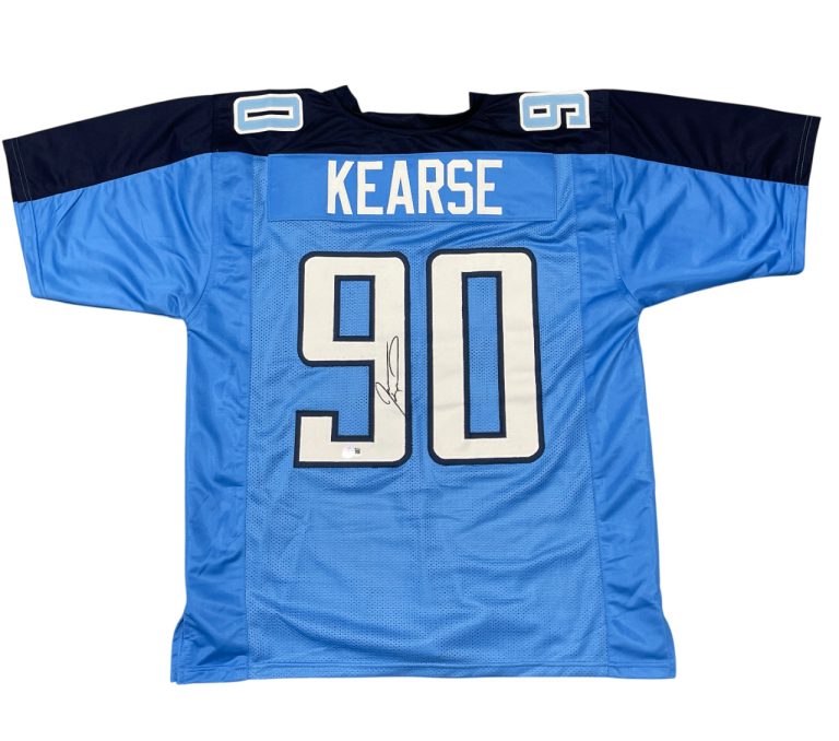 Jevon Kearse Signed Tennessee Titans Custom Jersey Beckett Witness BAS COA