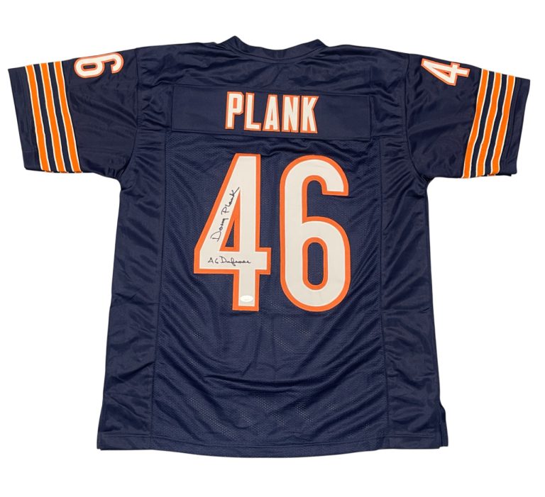 Doug Plank Signed Chicago Bears Custom Jersey w/ 46 Defense Beckett BAS COA