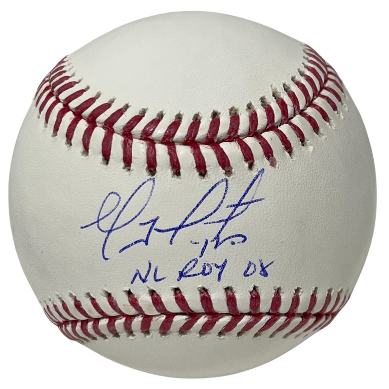 Geovany Soto Signed ROMLB Baseball w/ NL ROY 08 Beckett Witness BAS COA Cubs