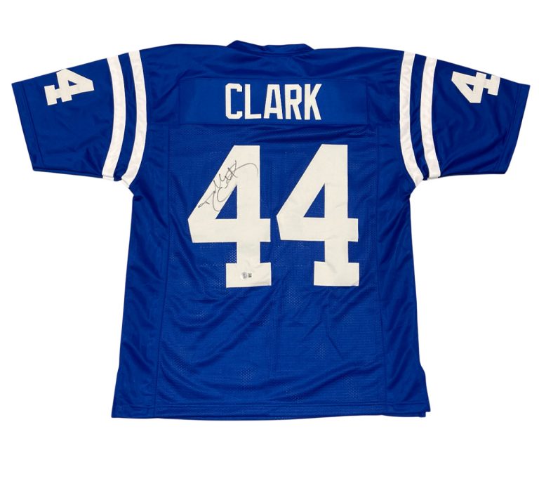 Dallas Clark Signed Indianapolis Colts Custom Jersey Beckett Witness BAS COA