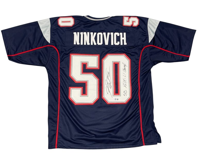 Rob Ninkovich Signed Patriots Custom Jersey w SB XLIX LI Champ Beckett W BAS COA