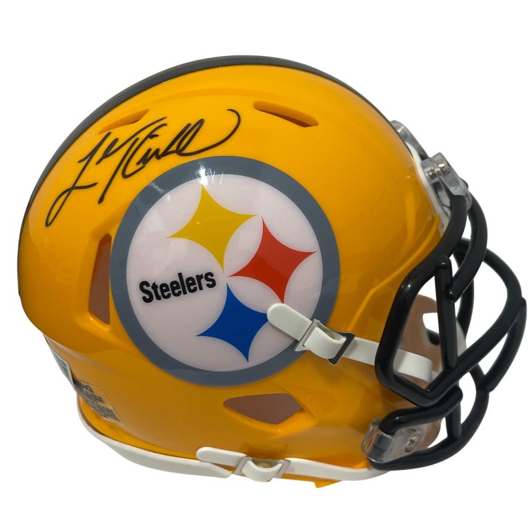 Levon Kirkland Signed Steelers Gold 75th Ann Mini Helmet Beckett W BAS COA