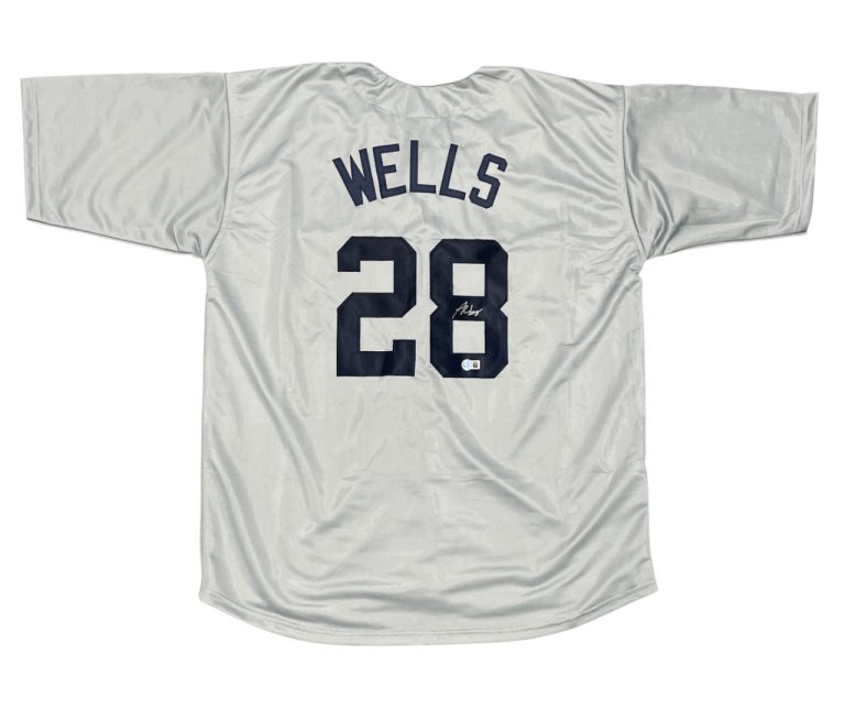 Austin Wells Signed New York Yankees Custom Jersey Beckett Witness BAS COA