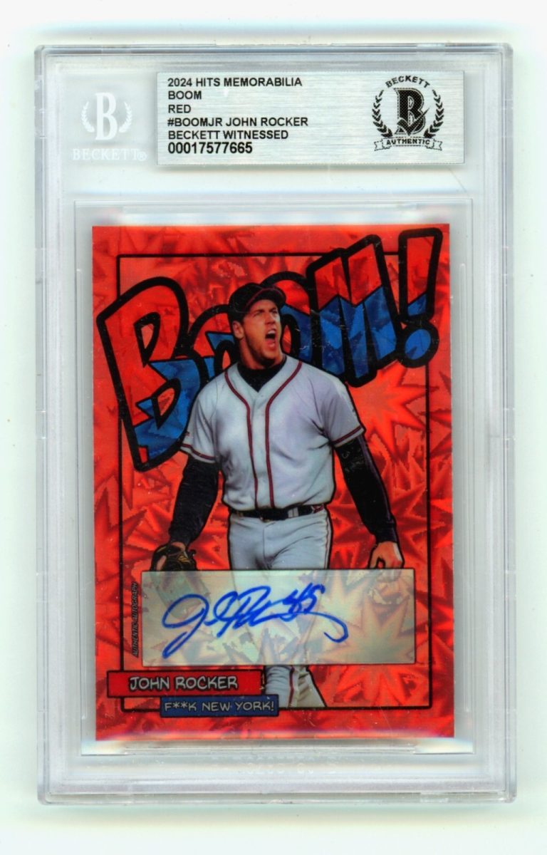 John Rocker 2024 Hits Memorabilia BOOM Red /5 Signed BGS BAS Auto Atlanta Braves