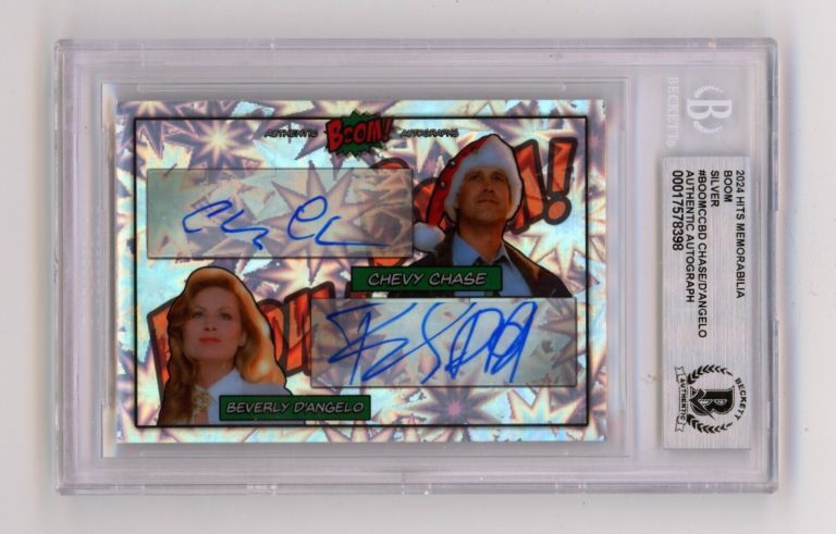 Chevy Chase & Beverly D'Angelo 2024 Hits Memorabilia BOOM Signed BGS Auto #/15
