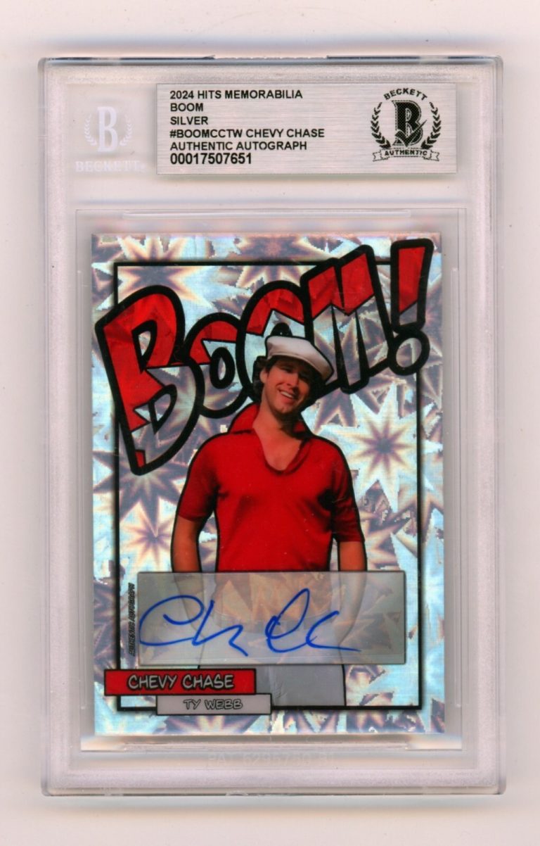 Chevy Chase Ty Webb 2024 Hits Memorabilia BOOM Silver Signed BGS BAS Auto