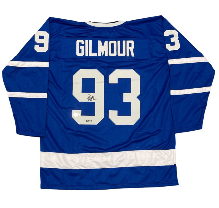 Doug Gilmour Signed Toronto Maple Leafs Custom Jersey w HOF 11 Beckett W BAS COA