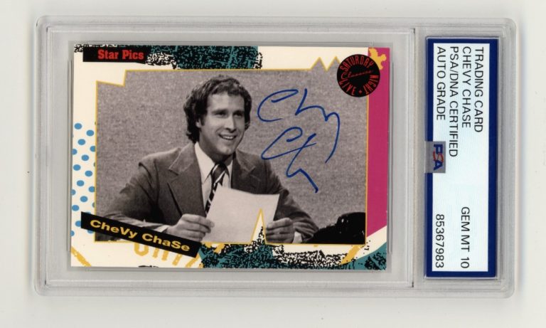 Chevy Chase 1992 Star Pics Saturday Night Live #118 SNL Signed PSA 10 Auto