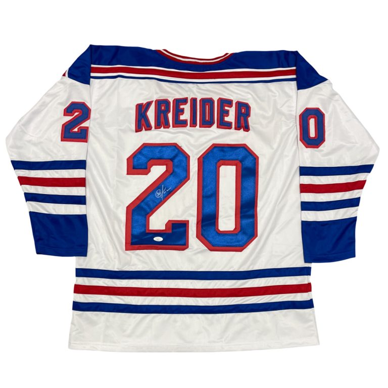 Chris Kreider Signed Autographed New York Rangers Custom Jersey JSA COA