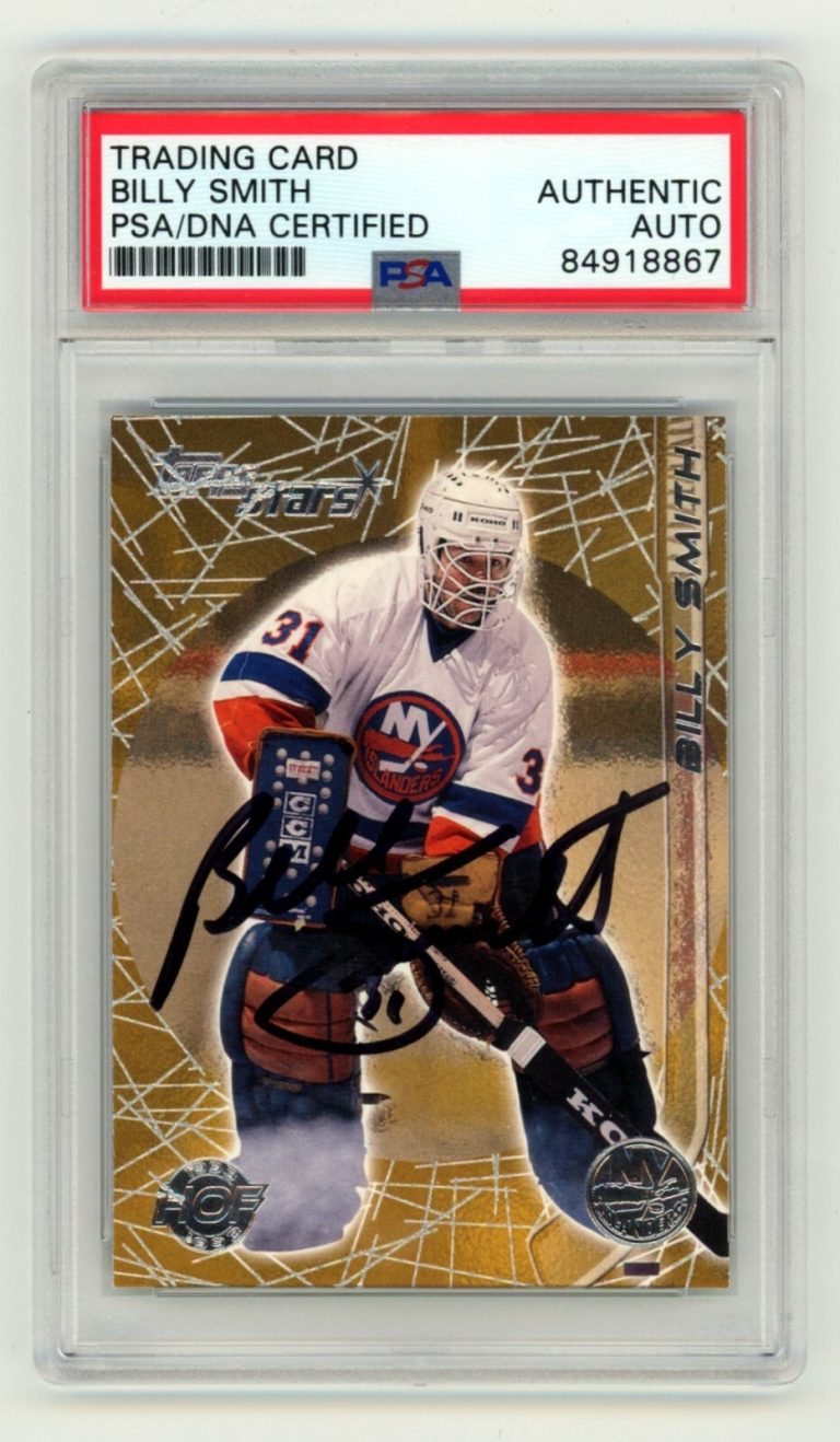 Billy Smith 2000-01 Topps Stars #99 Signed PSA Authentic Auto NY Islanders HOF