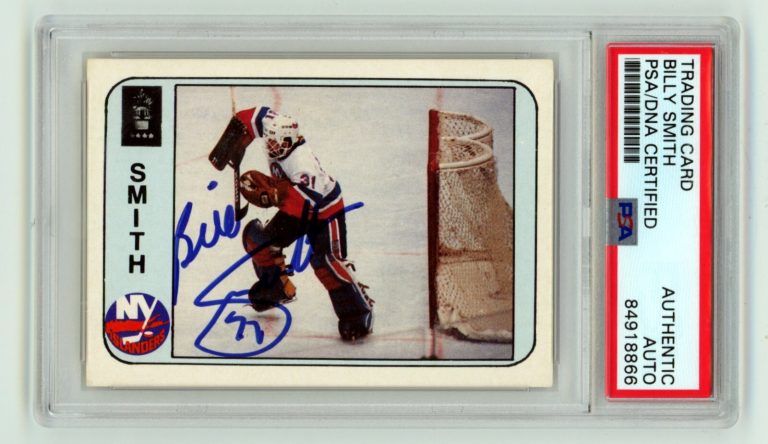 Billy Smith 1983-84 Islander News #36 Signed PSA Authentic Auto Islanders HOF