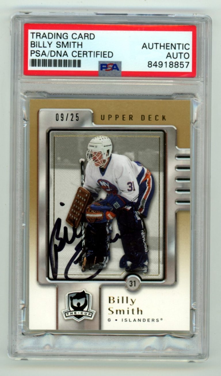 Billy Smith 2006-07 Upper Deck The Cup #57 Signed #9/25 PSA Authentic Auto