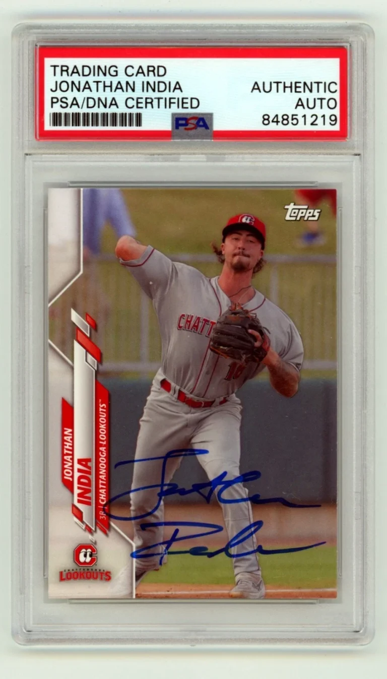 Jonathan India 2020 Topps Pro Debut #PD-93 Signed Rookie RC PSA Authentic Auto