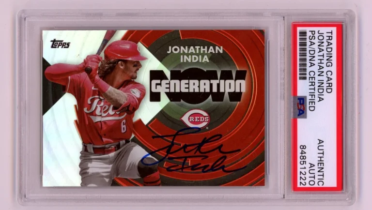 Jonathan India 2022 Topps Generation Now #GN-39 Signed PSA Authentic Auto Royals