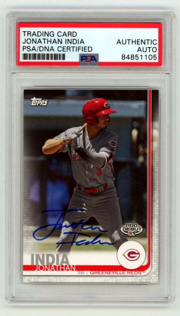 Jonathan India 2019 Topps Pro Debut #6 Signed Rookie RC PSA Authentic Auto