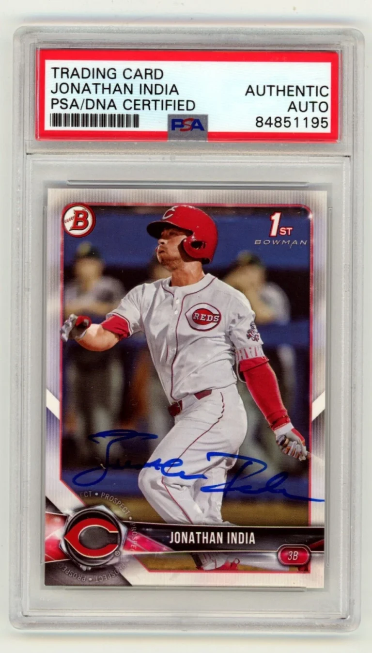 Jonathan India 2018 Bowman Draft 1st Bowman #BD-112 Signed RC PSA Authentic Auto
