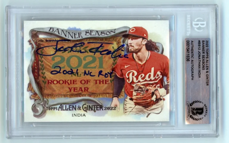 Jonathan India 2022 Topps Allen & Ginter Banner Season Signed Ins BGS BAS Auto