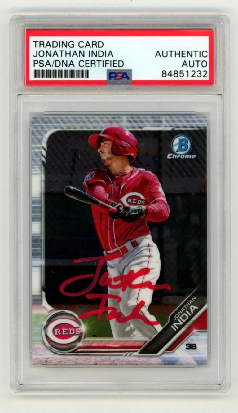 Jonathan India 2019 Bowman Chrome Prospects BCP-102 RC Signed PSA Authentic Auto