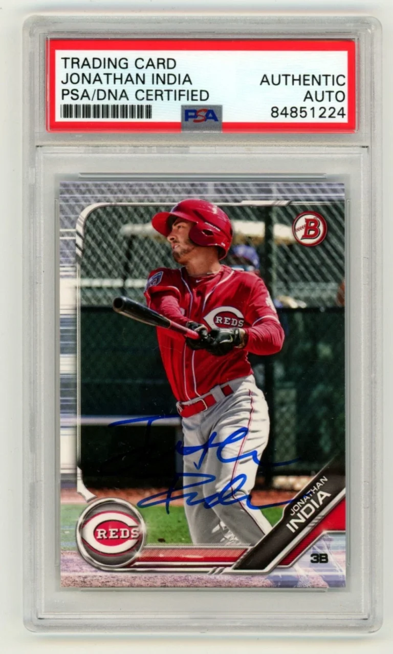 Jonathan India 2019 Bowman Prospects BP-102 RC Signed PSA Authentic Auto