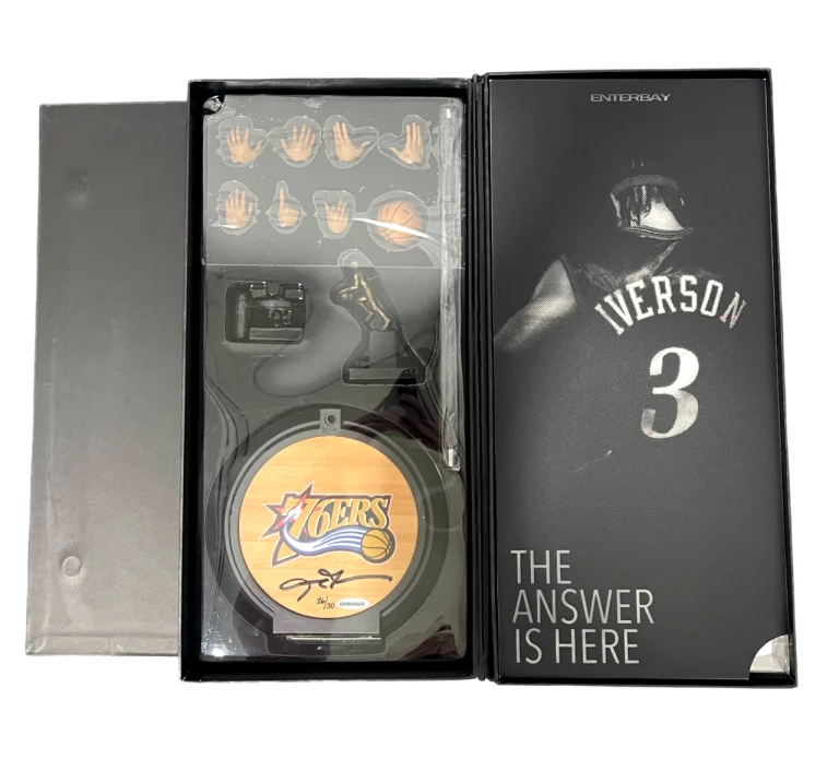 Allen Iverson Signed Philadelphia 76ers Enterbay 1/6 Scale Figurine #/30 UDA COA
