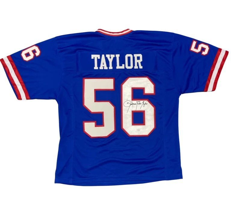 Lawrence Taylor Signed New York Giants Custom Jersey w/ Full Name Beckett W COA