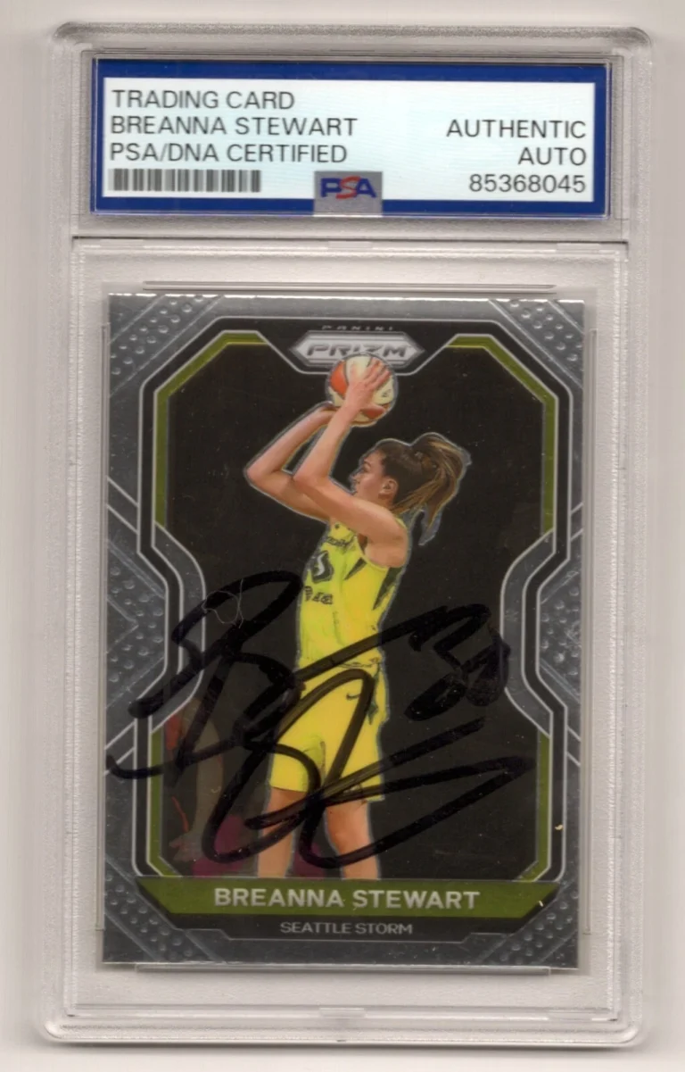 Breanna Stewart 2021 Panini Prizm WNBA #85 Signed PSA Authentic Auto Storm