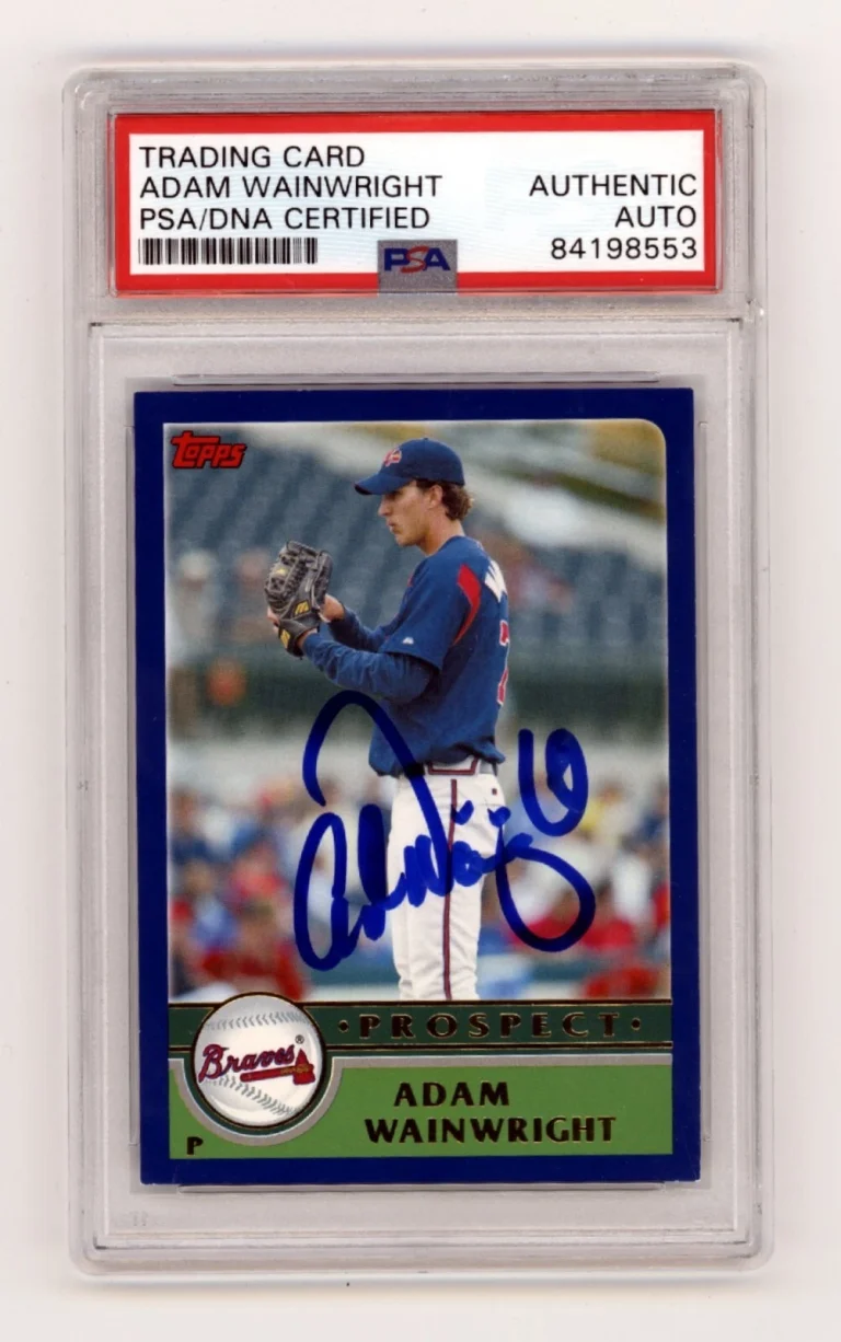 Adam Wainwright 2003 Topps Prospect #T159 Rookie RC Signed PSA Authentic Auto