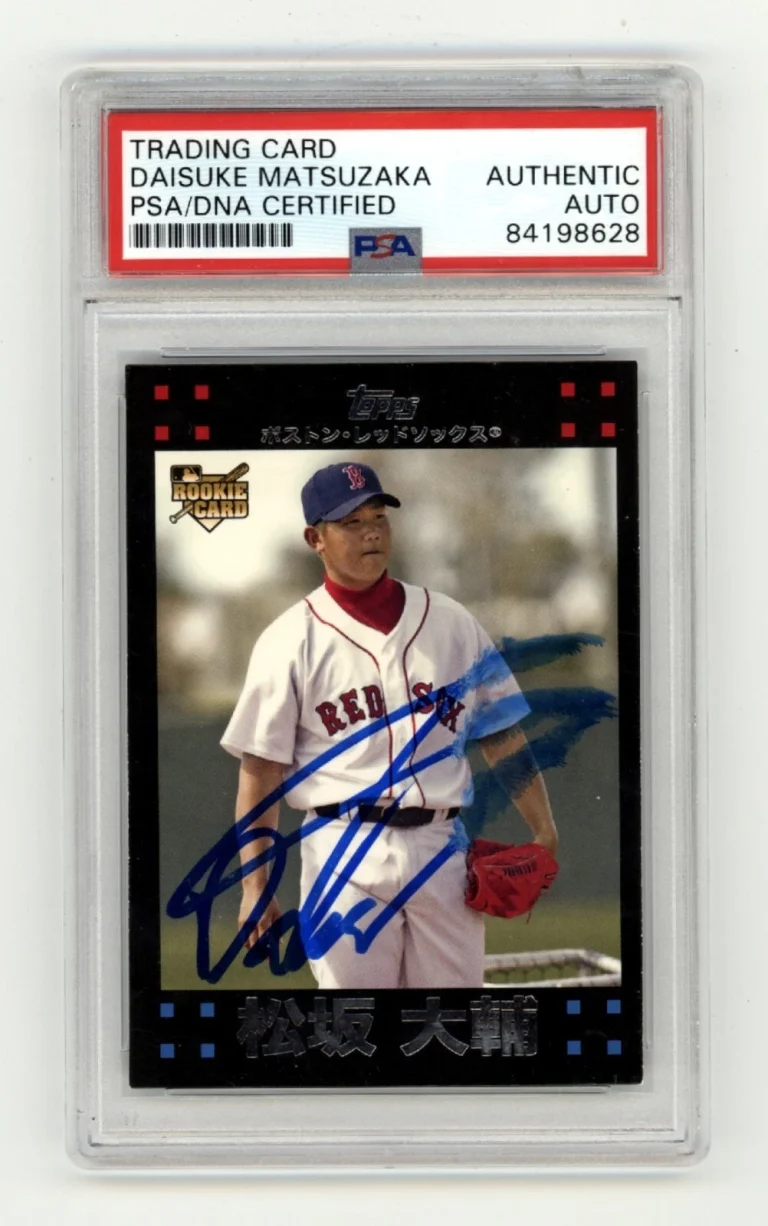 Daisuke Matsuzaka 2007 Topps 630 Japanese Variation RC Signed PSA Authentic Auto