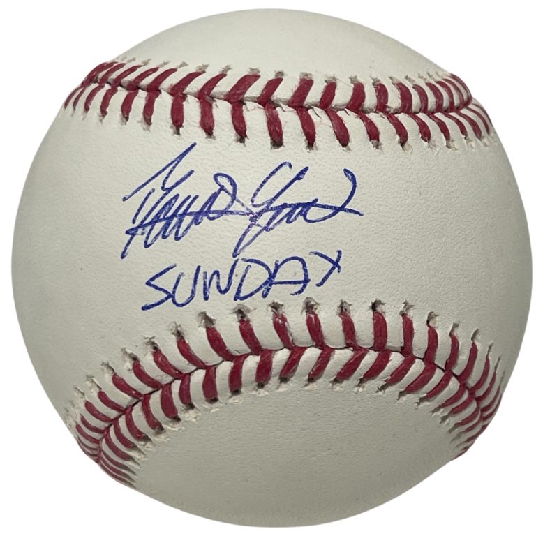 Domingo German Signed ROMLB Baseball w/ SUNDAY Inscription JSA COA Yankees PG
