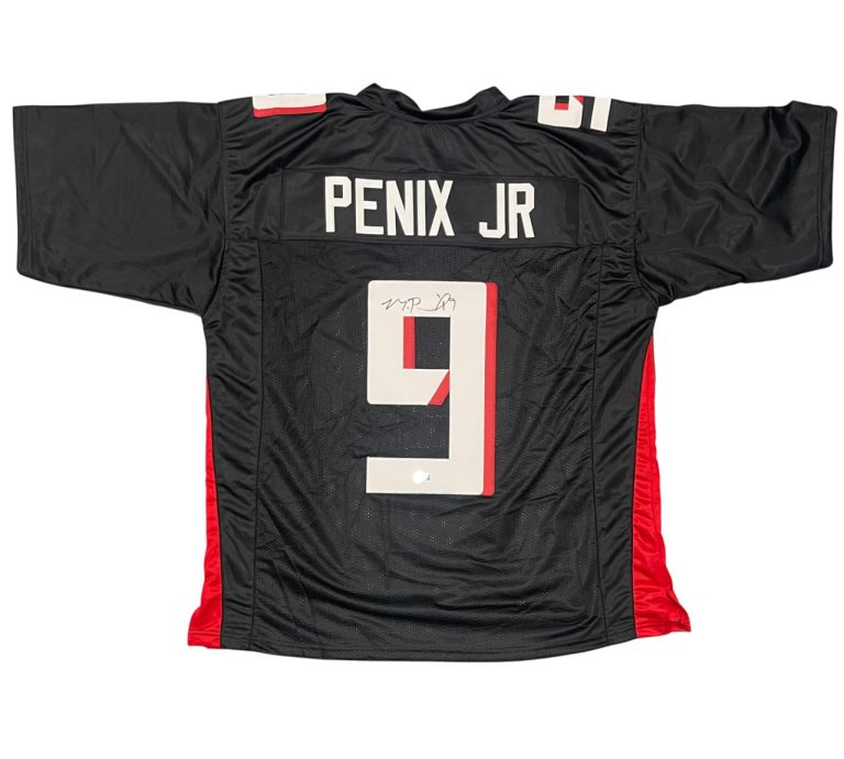 Michael Penix Jr. Signed Atlanta Falcons Custom Jersey Beckett Witness BAS COA