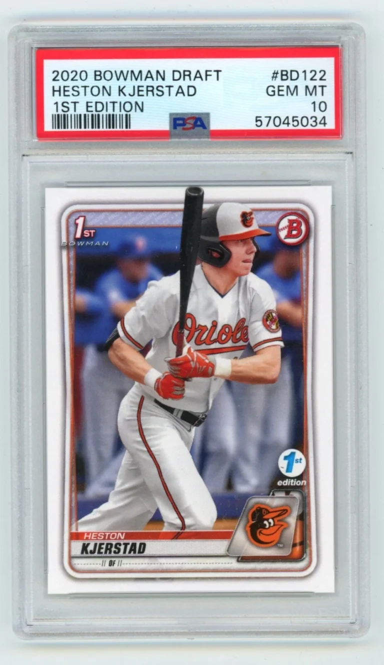 Heston Kjerstad 2020 Bowman Draft 1st Edition #BD-122 Rookie RC PSA 10 GEM MINT