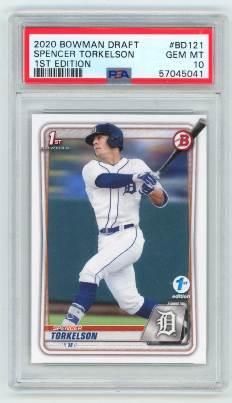 Spencer Torkelson 2020 Bowman Draft 1st Edition BD-121 Rookie RC PSA 10 GEM MINT