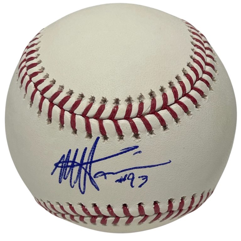 Monte Harrison Signed Autographed ROMLB Baseball Marlins Razorbacks LSCM COA