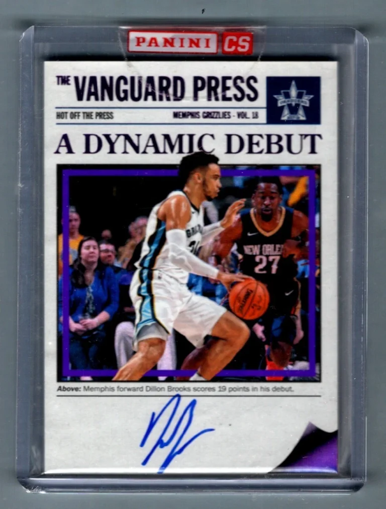 Dillon Brooks 2017-18 Panini Vanguard Hot off Press Purple Auto Rookie RC #35/49