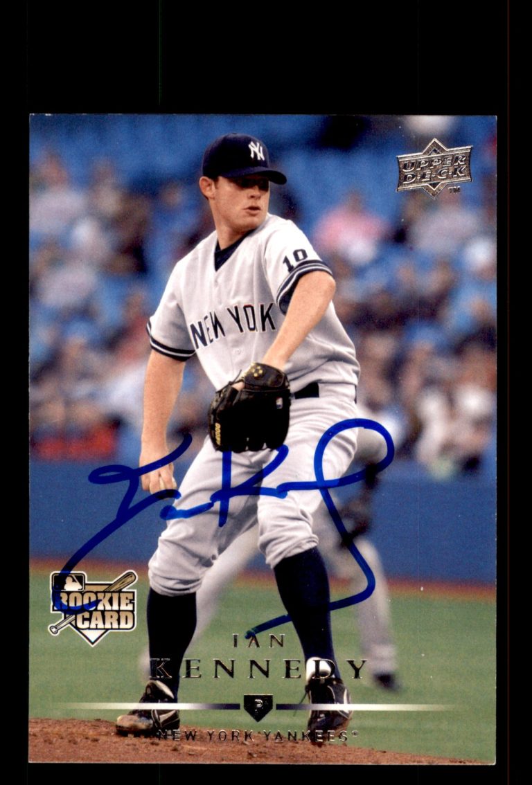 Signed Baseball Card Auto Ian Kennedy 2008 Upper Deck #323 New York Yankees