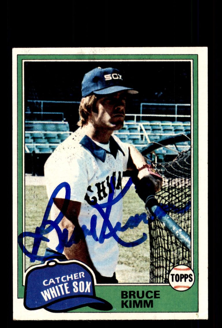 Signed Baseball Card Auto Bruce Kimm 1981 Topps #272 Chicago White Sox