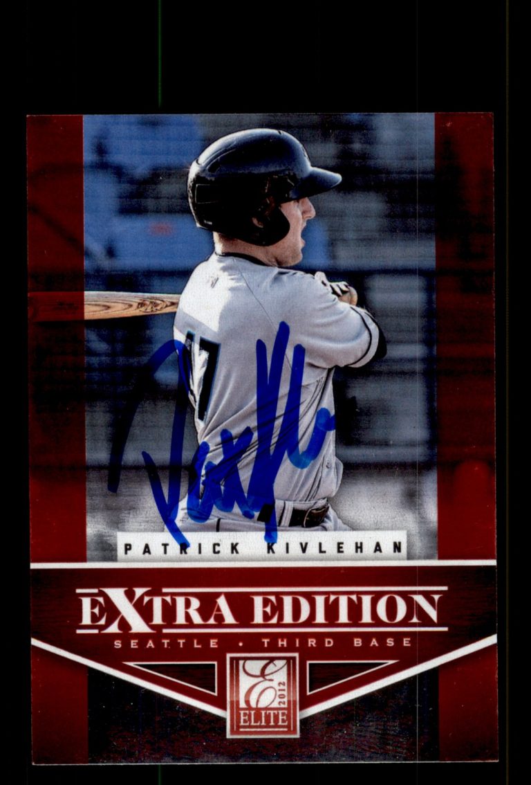 Signed Baseball Card Auto Patrick Kivlehan 2012 Panini Elite #46 Mariners
