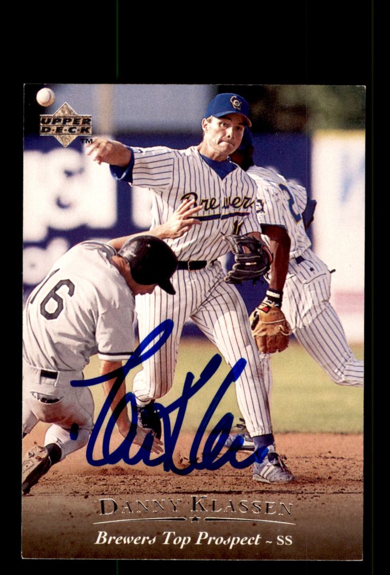 Signed Baseball Card Auto Danny Klassen 1995 Upper Deck Minor League