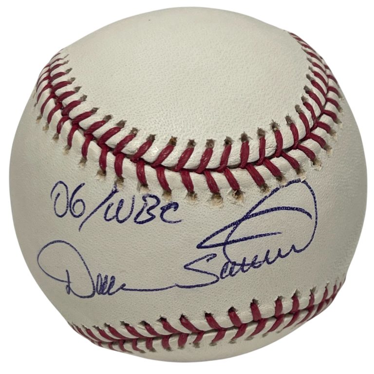Duaner Sanchez Signed Autographed ROMLB Baseball w/ 06 WBC NY Mets LSCM COA
